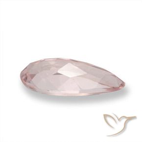 Morganita Rosado medio natural de 1.01 ct, En forma de pera, VVS-VS