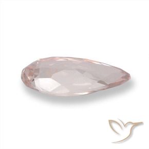 Morganita Rosado claro natural de 0.92 ct, En forma de pera, VVS
