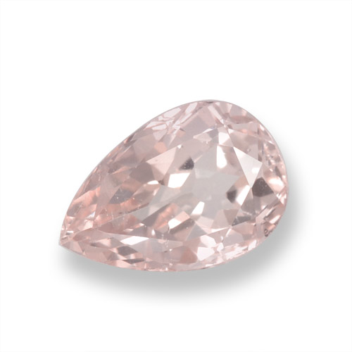 Morganita Rosado flamingo natural de 0.94 ct, En forma de pera, VVS-VS