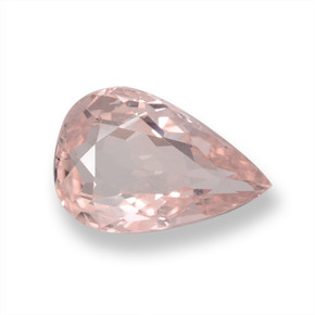 Morganita rosa natural de 0,97 ct, en forma de pera, VS