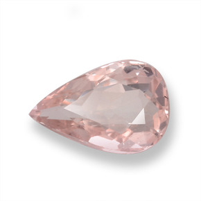 Morganita rosa natural de 0,97 ct, en forma de pera, VS