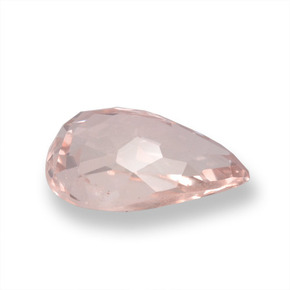 Morganita rosa natural de 0,97 ct, en forma de pera, VS