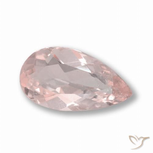 1.03ct Natural Rosado medio Morganita, En forma de pera, VS