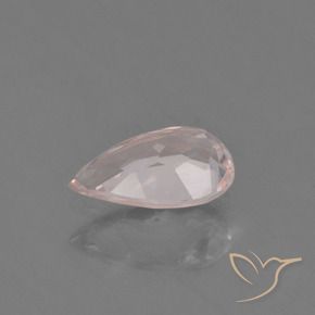 Morganita rosa natural de 0,63 ct, en forma de pera, VVS-VS