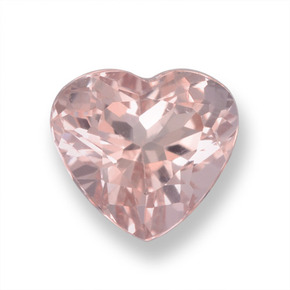 Morganita Rosado claro natural de 1.01 ct, Forma de corazón, VS
