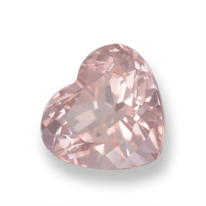 Morganita Rosado claro natural de 1.01 ct, Forma de corazón, VS