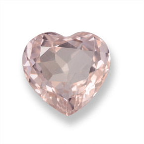 Morganita Rosado claro natural de 1.22 ct, Forma de corazón, VS