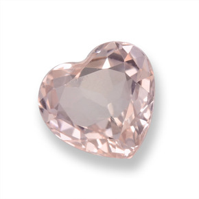 Morganita Rosado claro natural de 1.22 ct, Forma de corazón, VS