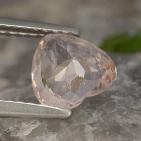 Morganita rosa natural de 1,13 ct, forma de corazón, VS