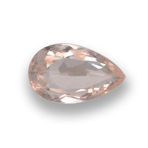 Morganita rosa natural de 0,62 ct, en forma de pera, VVS-VS