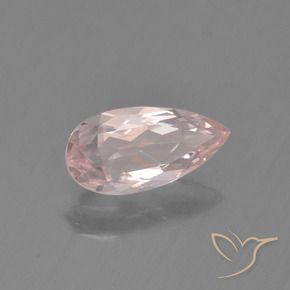 Morganita Rosado claro natural de 0.58 ct, En forma de pera, VVS-VS