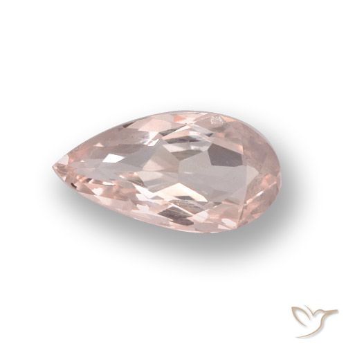 0.69ct Natural Rosado medio Morganita, En forma de pera, VVS-VS