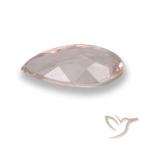 Morganita Rosado flamingo natural de 0.57 ct, En forma de pera, VVS-VS