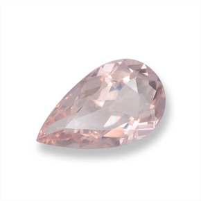 Morganita rosa natural de 0,74 ct, en forma de pera, VVS