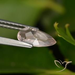 Morganita Rosado medio natural de 0.74 ct, En forma de pera, VVS-VS