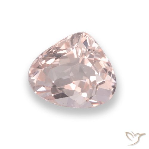 0.76ct Natural Rosado coral claro Morganita, En forma de pera, VVS-VS