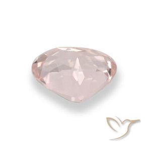 Morganita Rosado coral claro natural de 0.76 ct, En forma de pera, VVS-VS