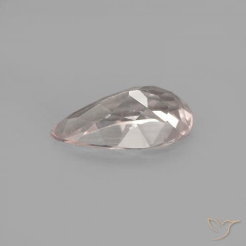 Morganita Rosado medio natural de 0.74 ct, En forma de pera, VVS-VS