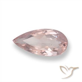 Morganita Rosado claro natural de 0.71 ct, En forma de pera, VS