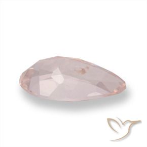 Morganita Rosado flamingo natural de 0.76 ct, En forma de pera, VVS-VS