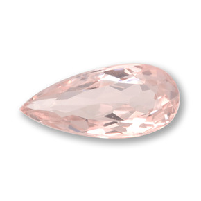 Morganita rosa natural de 1,05 ct, en forma de pera, VVS