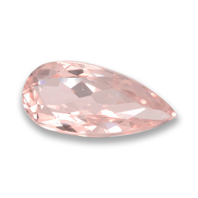 Morganita rosa natural de 1,05 ct, en forma de pera, VVS