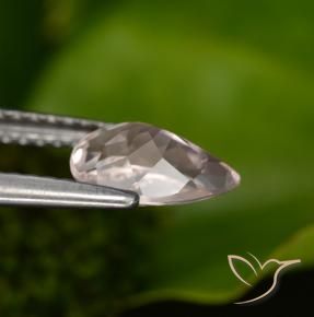 Morganita Rosado medio natural de 0.90 ct, En forma de pera, VS