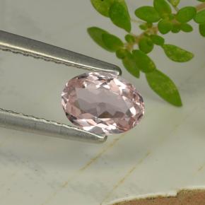 Morganita rosa natural de 0,64 ct, corte óvalo, VVS-VS