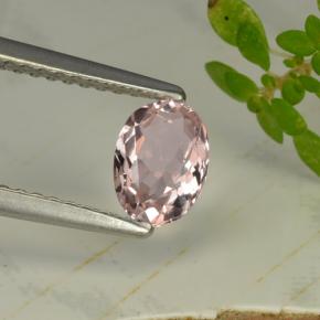 Morganita rosa natural de 0,64 ct, corte óvalo, VVS-VS