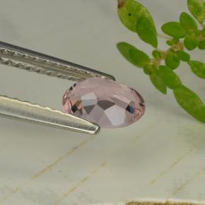 Morganita rosa natural de 0,64 ct, corte óvalo, VVS-VS