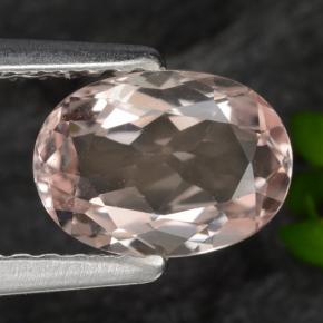 Morganita rosa natural de 0,87 ct, corte óvalo, VVS-VS