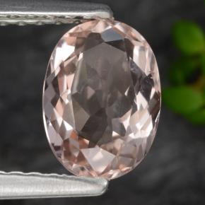 Morganita rosa natural de 0,87 ct, corte óvalo, VVS-VS