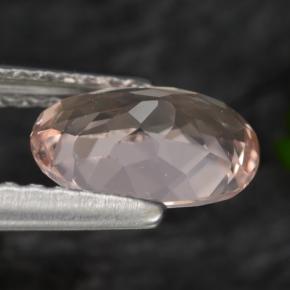 Morganita rosa natural de 0,87 ct, corte óvalo, VVS-VS