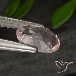 Morganita Rosado medio natural de 0.54 ct, Ovalada, VVS-VS
