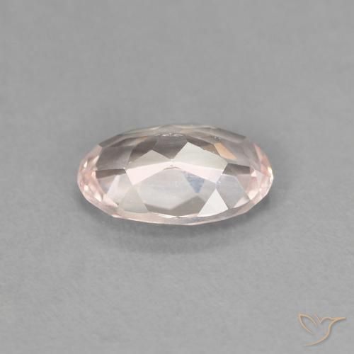 Morganita rosado flamingo natural de 0,74 ct, corte óvalo, VVS-VS