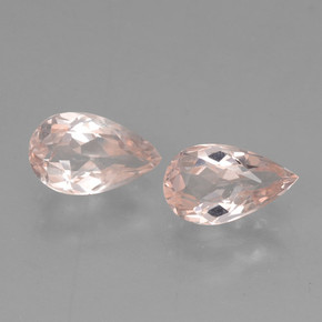Gemas de morganita rosa natural de  ct, en forma de pera, VVS-VS