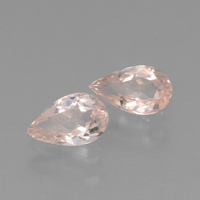 Gemas de morganita rosa natural de  ct, en forma de pera, VVS-VS