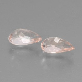 Gemas de morganita rosa natural de  ct, en forma de pera, VVS-VS