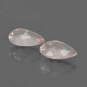 Gemas de morganita rosa natural de 1,09 ct, en forma de pera, VVS-VS