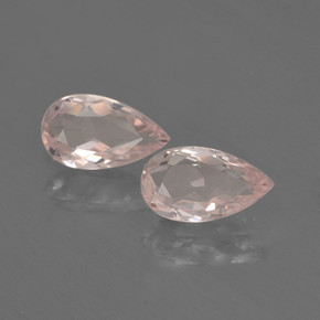 Gemas de morganita rosa natural de  ct, en forma de pera, VVS