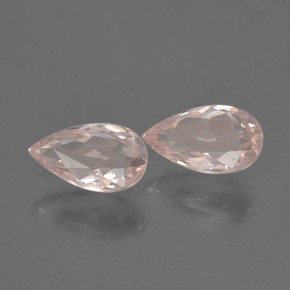 Gemas de morganita rosa natural de  ct, en forma de pera, VVS