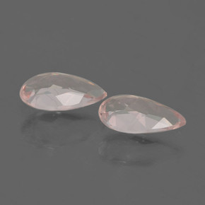 Gemas de morganita rosa natural de 0,95 ct, en forma de pera, VVS