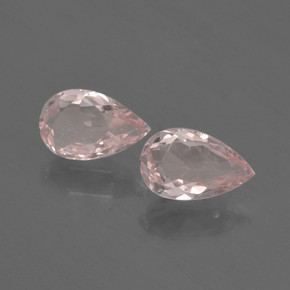 Gemas de Morganita Rosado claro natural de  ct, En forma de pera, VVS-VS