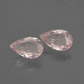 Gemas de Morganita Rosado claro natural de  ct, En forma de pera, VVS-VS