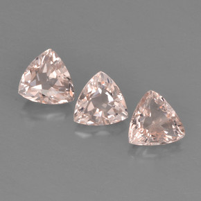 Gemas de Morganita Rosado claro natural de 1.04 ct, Trillón, VVS-VS