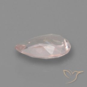 Morganita Rosado claro medio natural de 0.73 ct, En forma de pera, VS