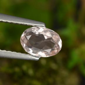 Morganita rosa natural de 0,60 ct, corte óvalo, VVS-VS
