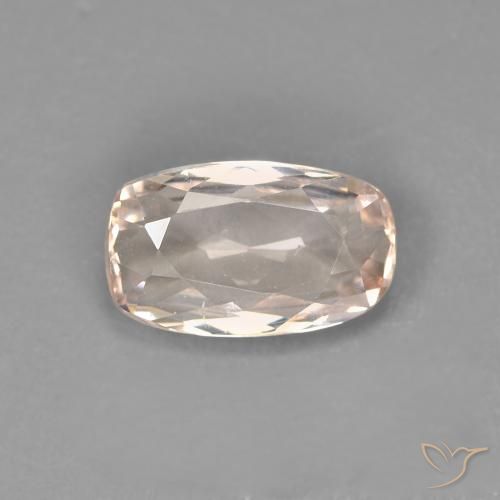 0.76ct Natural Rosado muy claro Morganita, Forma Cojín, VVS-VS