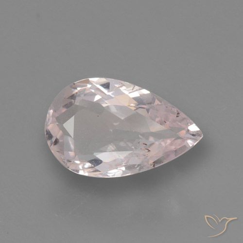 0.66ct Natural Tono rosado coral Morganita, En forma de pera, VS