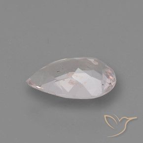 Morganita Tono rosado coral natural de 0.66 ct, En forma de pera, VS